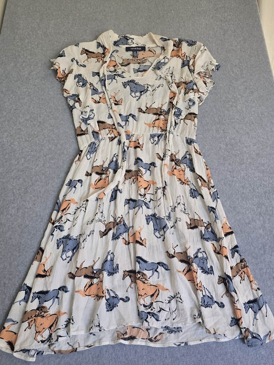 Modcloth Dresses & Skirts - ModCloth Horse Print Equestrian Fit & Flare Dress M